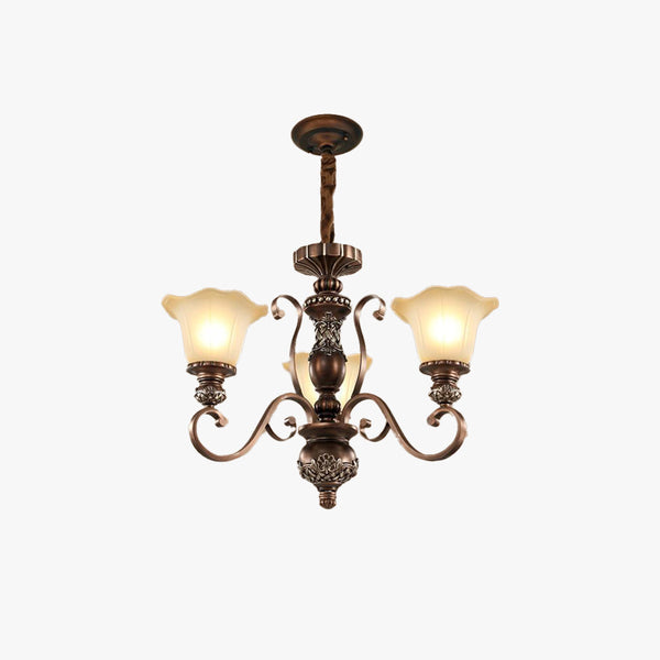 Arisha Retro Flower Pendant Light Glass Living Room Bedroom