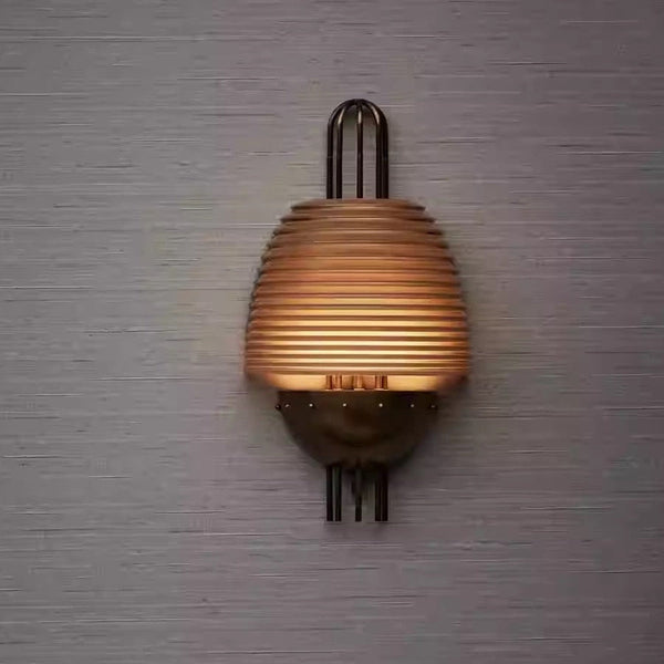 Cassian Wall Sconce | Copper & Amber Glass | CLSWE12