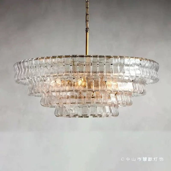The Bellatrix Chandelier | Long-Drop Candelabra Clear Glass | CLND014