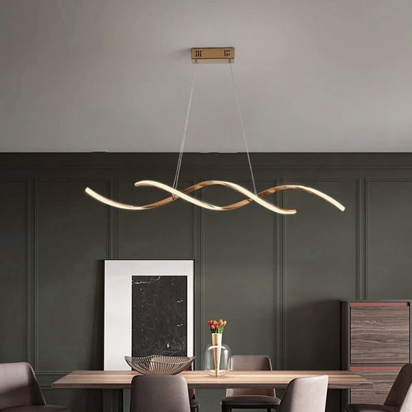 Modern Wire Pendant Light with LED Eye-Caring for Dining Room