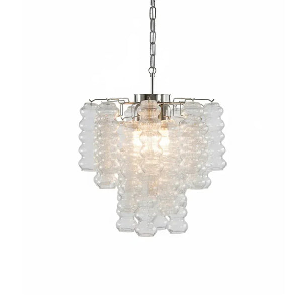 Ripple Glass Tube Chandelier