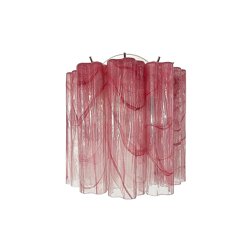 Pink Glass Tube Wall Lamp