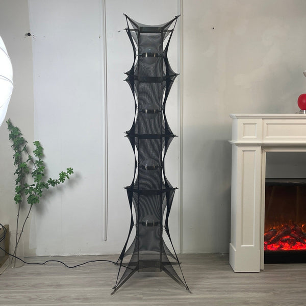 Column Walnut Floor Lamp