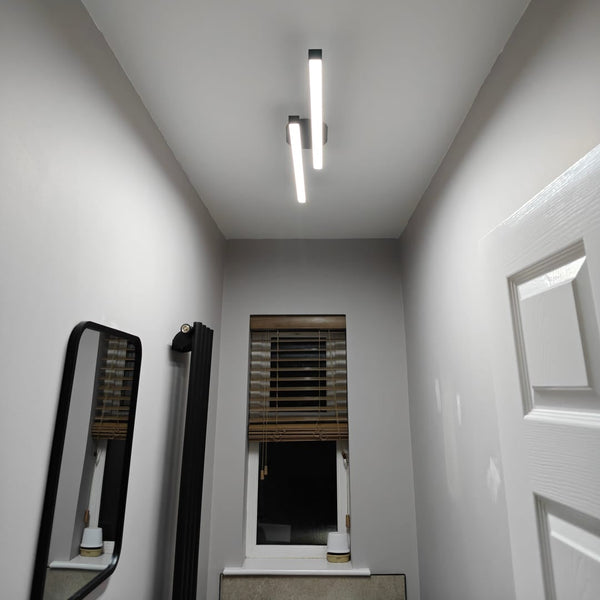 Long Strip LED Black Flush Mount