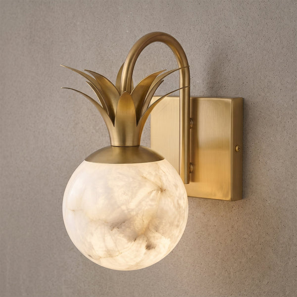 Palmera Spanish Alabaster Wall Sconce