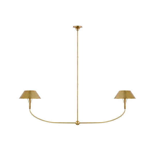 Turlington Vintage Industrial Brass Chandelier