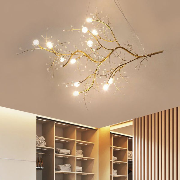 Nordic LED Iron Branch Pendant Light