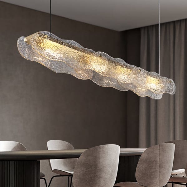 Water Ripple Glass Island Chandeliers