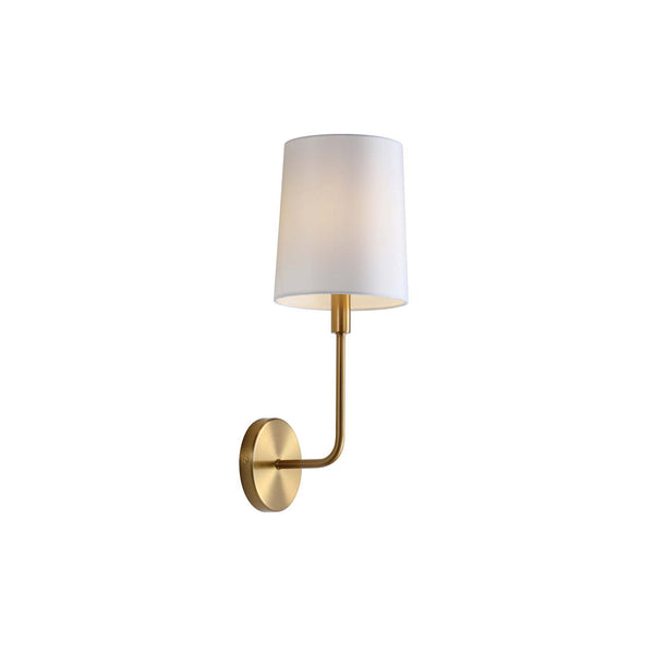 Orvynia Brass Fabric Wall Lamp