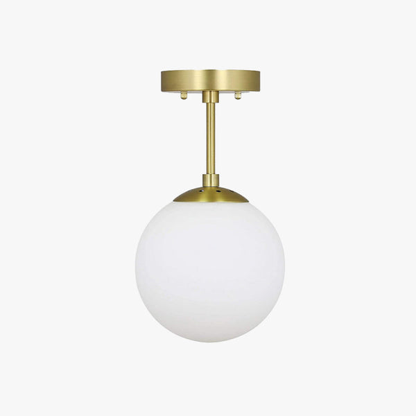 Lore Semi-Flush Mount Ceiling Light Glass