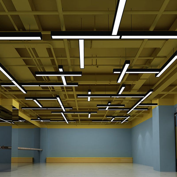 Noar Minimalist Rectangular LED Black Pendant Light
