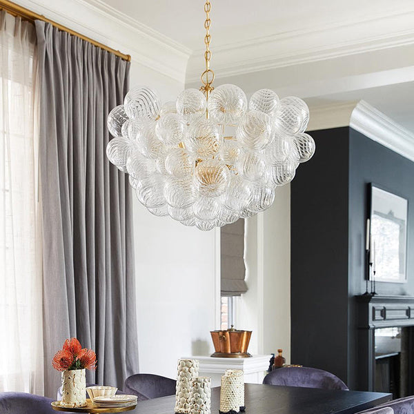 American Vintage Glass Design Bubble Light Chandelier