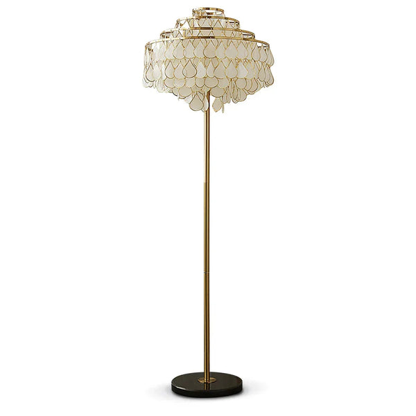 Teardrops Capiz Floor Lamp