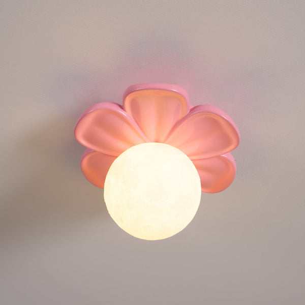 Quip Bloom Flower Resin Ceiling Lamp