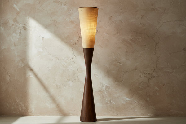 Wood Floor Lamp | Linen Shade | CLGHYTS256D