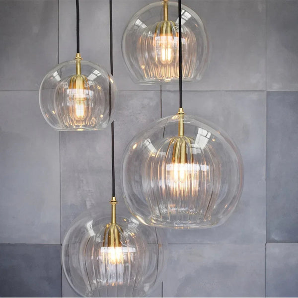 Simple Modern Glass Pendant Lights for Living Room
