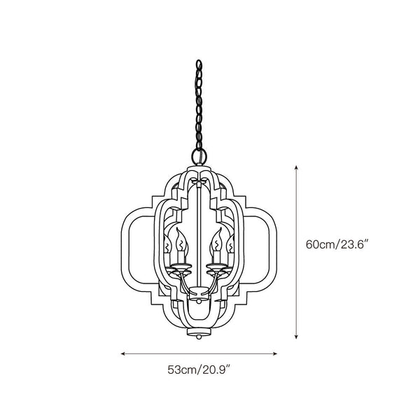 Polar Postmodern Luxury Wooden Pendant Lamp