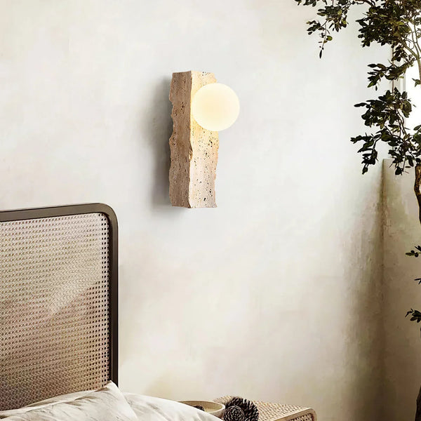 Travertine Daith Irregulate Wall Lamp