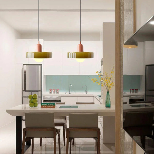 Bauhaus Modern Glass LED Utility Rooms Ceiling Pendant Light