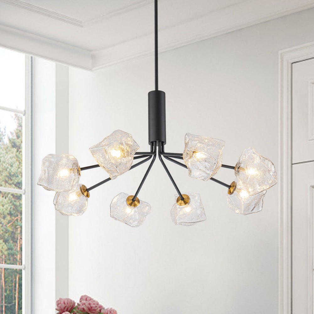 Norduvyr Funky Eclectic Frozen Icy Style Sputnik Chandelier