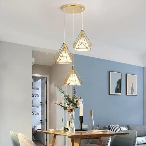 Diamond Cage Pendant Light