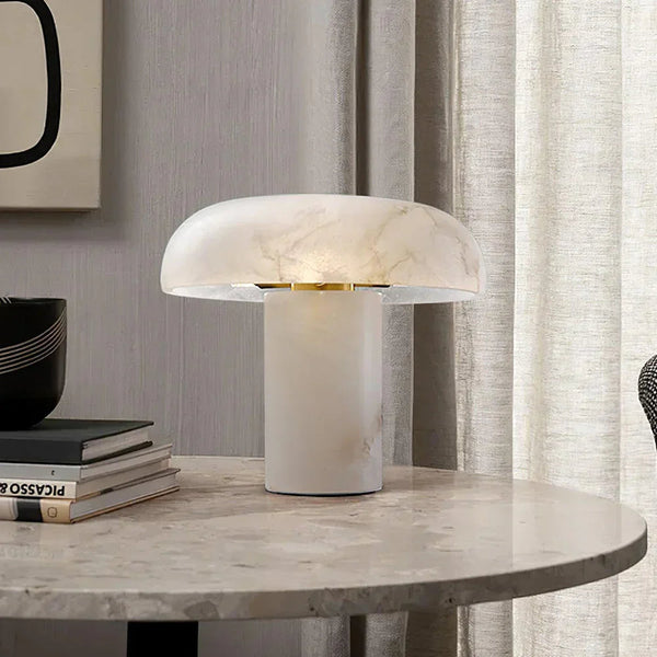 Mushroom Type Alabaster Table Lamp