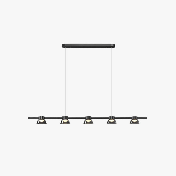 Arisha Modern Linear Metal Pendant Light,Black