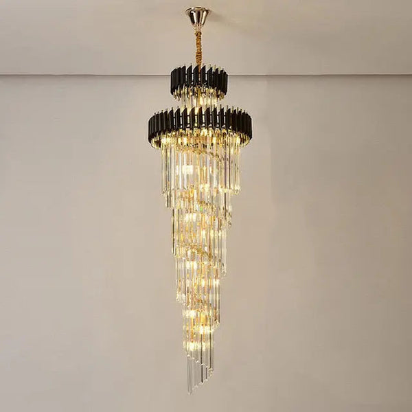 Olivia Crystal Modern Stair Chandelier