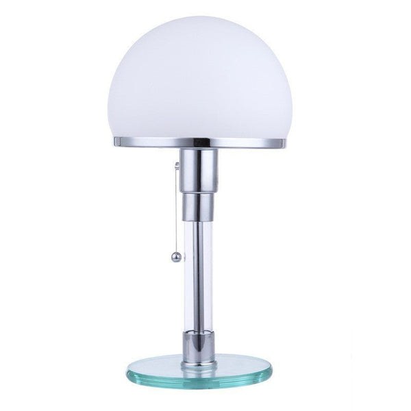Mela Bauhaus Style Opal Glass Table Lamp