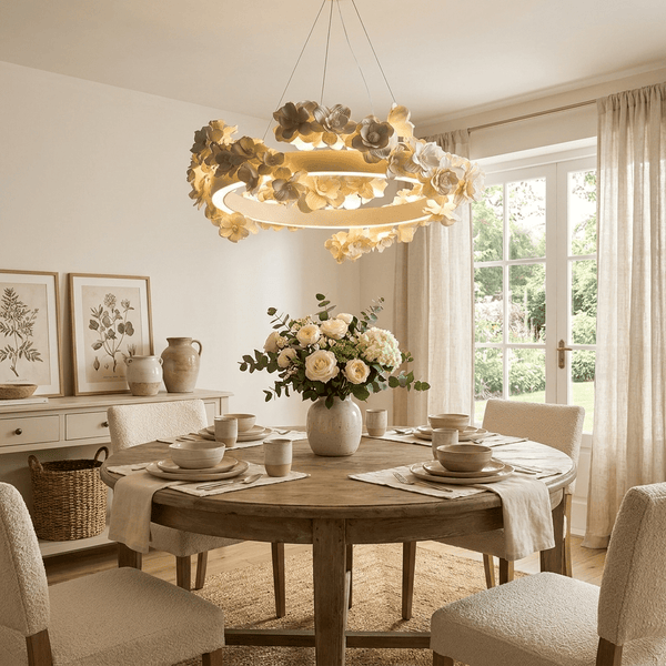 Floral Wreath Chandelier