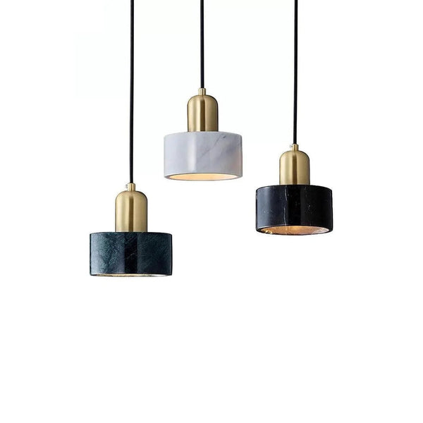 Brass marble Pendant Light