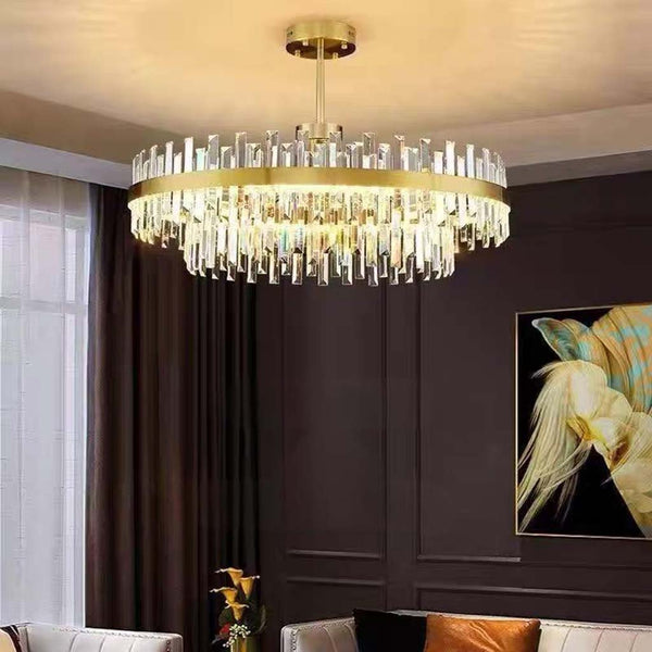 Chandelier Luxurious Crystal LED Gold Round / Oval