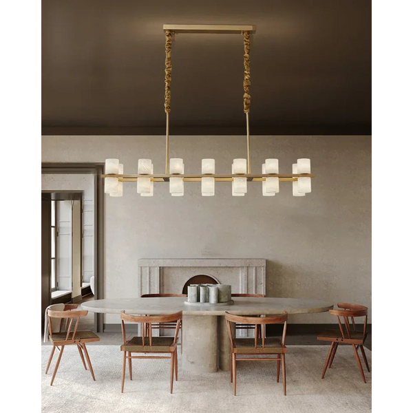 Filari Alabaster Linear Chandelier | CLNH01441