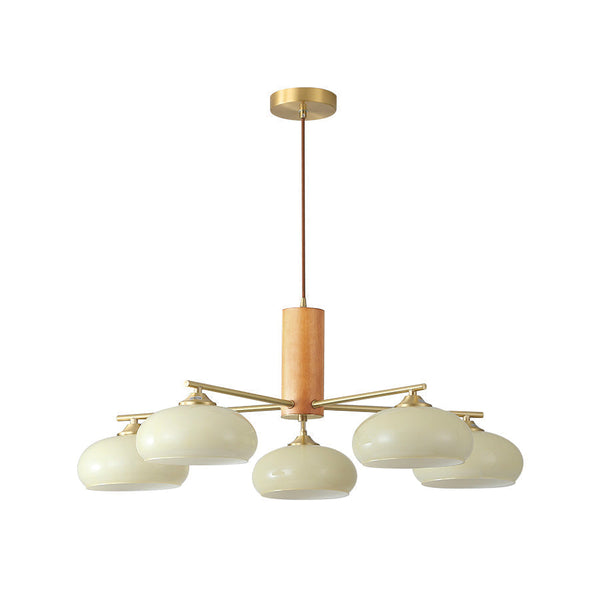 Candy Glass Persimmon Chandeliers