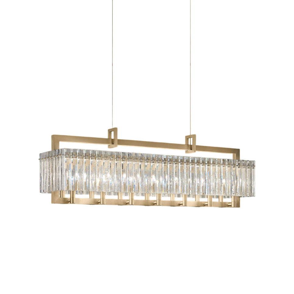 Rever Luxury Brass Glass Chandelier