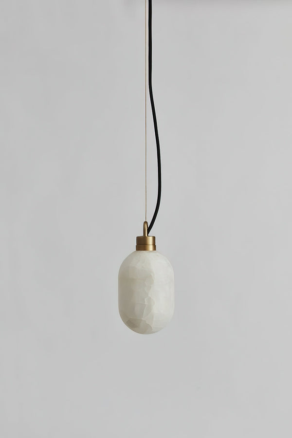 Umbra Brass Alabaster Pendant Lamp