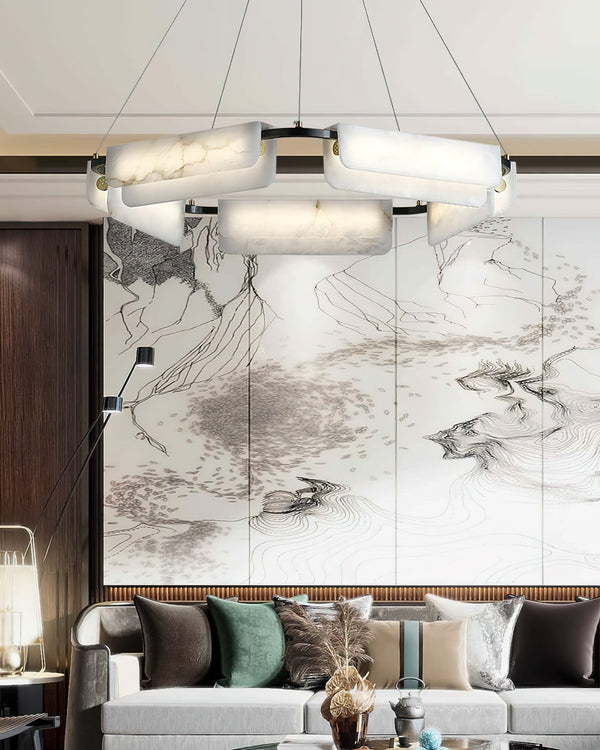 Syphaen Postmodern Luxury Alabaster Chandelier