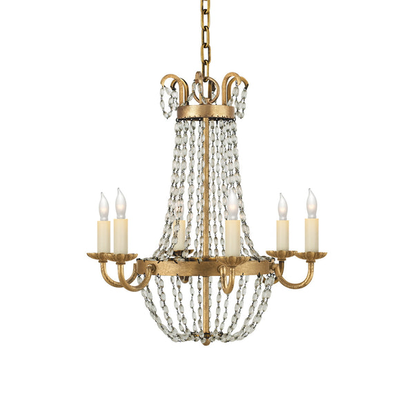 Oraeisra Vintage Flea Market Crystal Chandelier