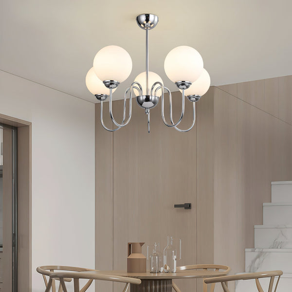 Ildorel Nordic Art Brass Glass Chandelier