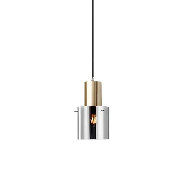 Cylindrical Glass Pendant Light