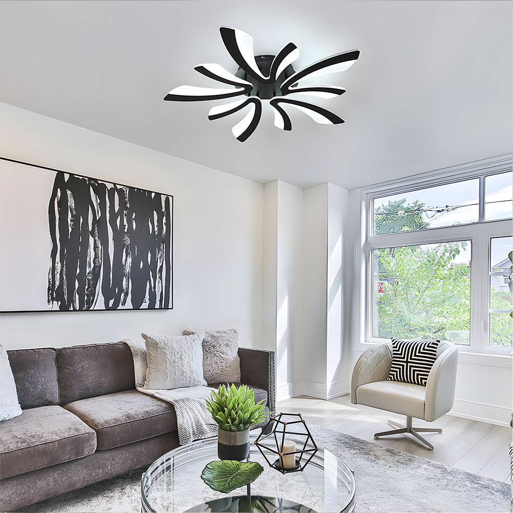 Nordic Petal Acrylic Living Room Ceiling Lights