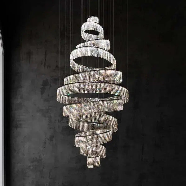 Luxury Crystal Grand Staircase Chandelier