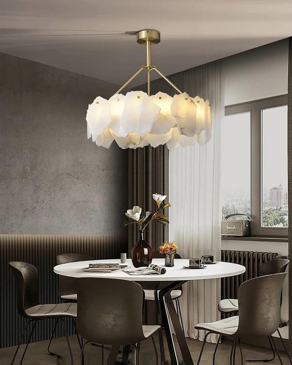 Alabaster Round Chandelier