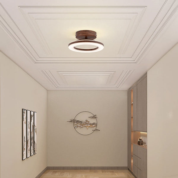 Acrylic Round LED Ceiling Light For Hallway Entrance