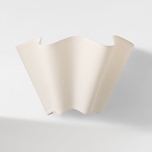 Curve Scalloped Linen Wall Lamp