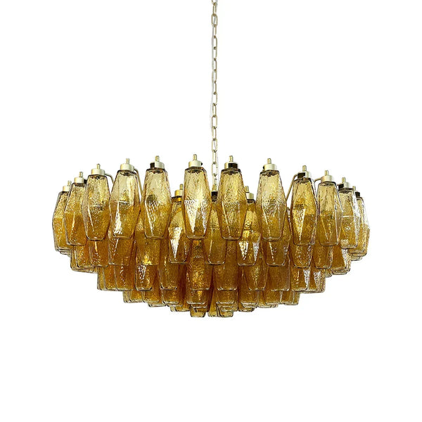 Faceted Amber Chandelier