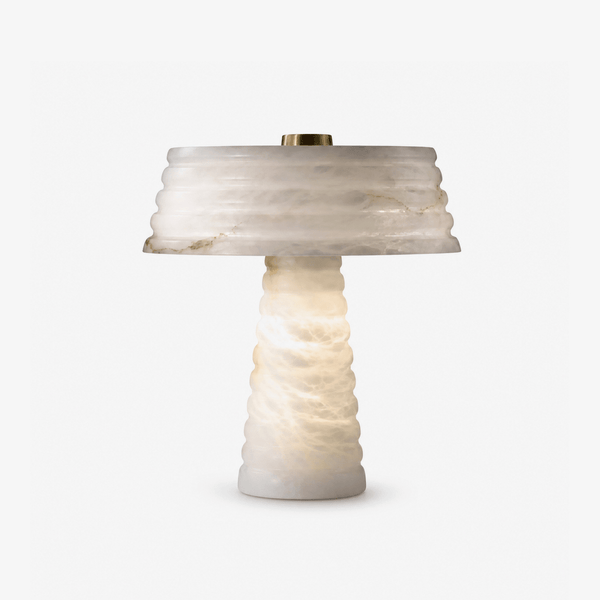 Alabaster Layered Table Lamp