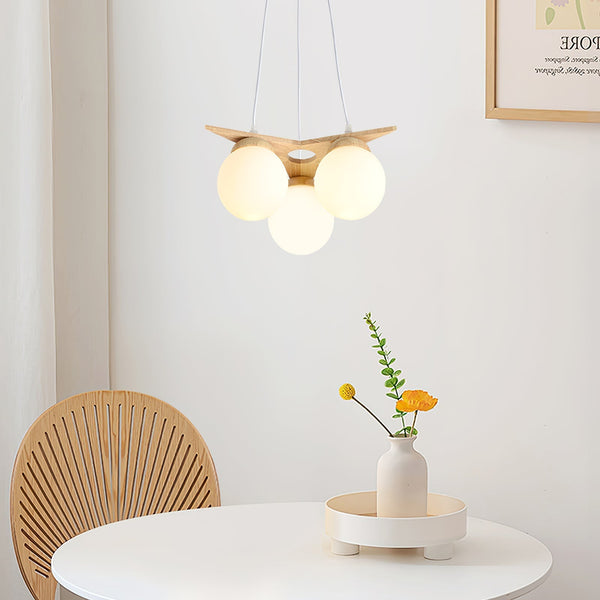 Zothaus Star Glass Wooden Chandelier