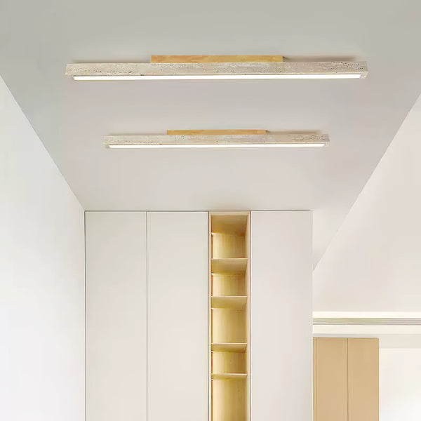 Travertine Column Ceiling Light
