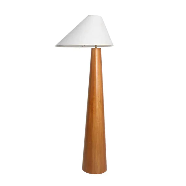 Turned Wood Floor Lamp